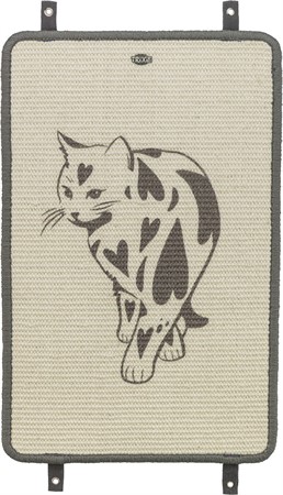 Klösmatta, med tryck, 55 × 35 cm, taupe