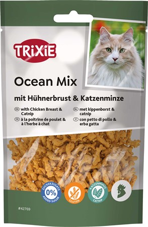 Ocean mix med kycklingbröst & kattmynta, 50 g