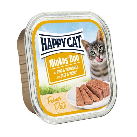 HC Minkas Duo Paté oxkött & kanin, 100 g