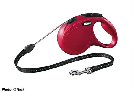 flexi New CLASSIC, M: 5 m rep, röd
