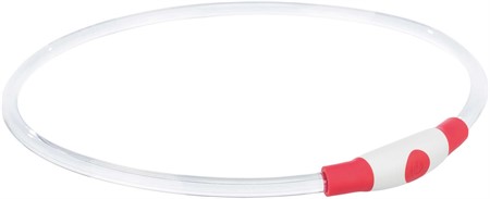 Flash light ring USB, L-XL: 65 cm/ø 8 mm, röd