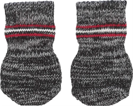 Hundsockar non-slip 2-pack, XXS-XS, grå