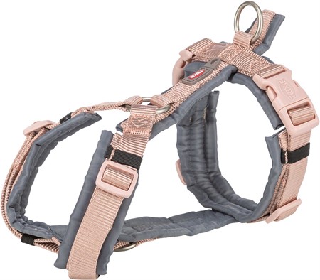 (BV)Premium spårsele, XS-S: 32-38 cm/13 mm, blush/grafit