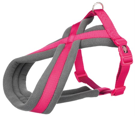 Premium touring sele, XS-S: 30-55 cm/15 mm, fuchsia