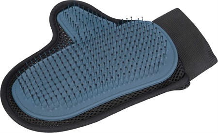 Pälsvårdshandske, höger, 18x24 cm, blå