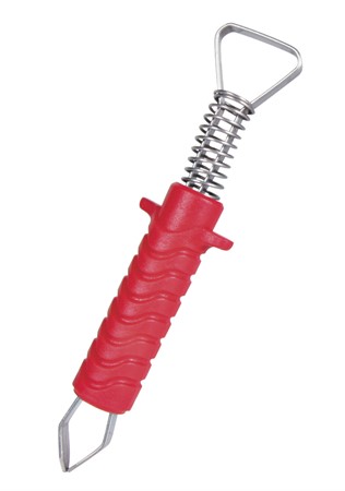 Fästingplockare med fjäder, metall, 8 cm