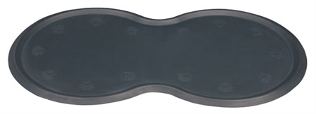 Matskålsunderlägg, gummi, 45 x 25 cm, grå