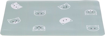 Mimi katt matskålsunderlägg, 44 × 28 cm, sage
