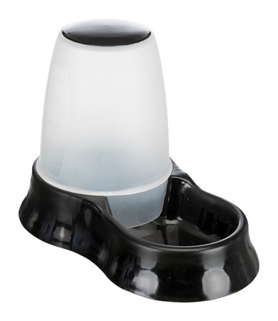 Vatten/Foderautomat transparant 0,6 L bl färger