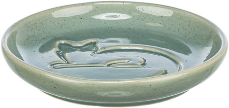 Skål, keramik, katt, 0.15 l/ø 14.5 cm, blå