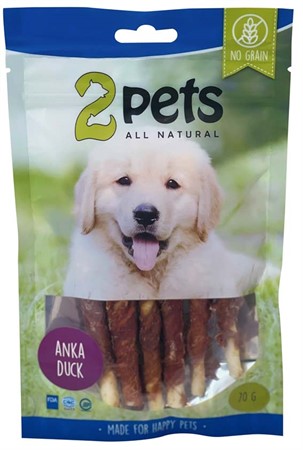 2pets Tuggpinne m ankfilé 12cm 6-pack, 70g