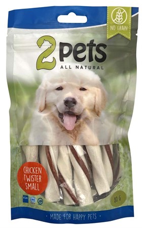 2pets Tuggtwister m kycklingfilé, Small, 80 g