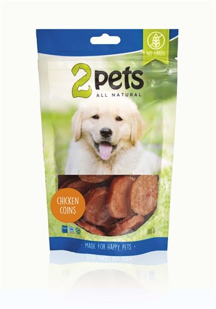 2pets Dogsnack Chicken Coins 100 g