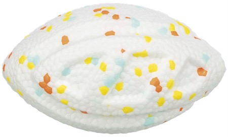 Light & Strong, rugbyboll, EPS, 12,5 cm, vit/flerfärgad