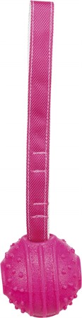 Soft & Strong boll med rem, TPR, 29 cm, rosa