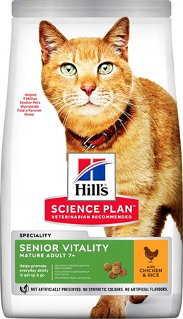 Hills Feline Senior Vitality Chicken Rice 1.5kg