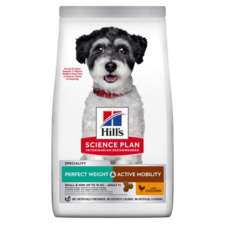 Hills Canine Adult Perf.Weight & Act.Mobility S&M Chicken 1.5kg
