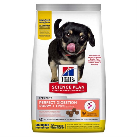 Hills Puppy Perf. Dig. MED Chicken & Br-Rice 12kg