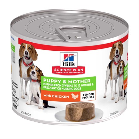Hills Puppy&Mother 12x200g Tender Mousse Chicken