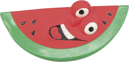 Vattenmelon, latex, 15,5 cm, ljusgrön/röd