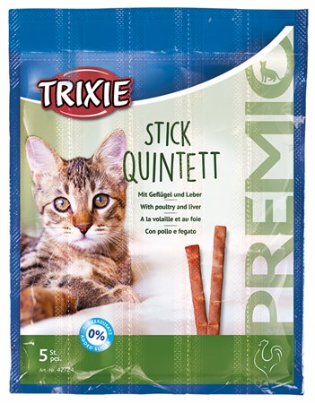 PREMIO Stick Quintett, Fågel & Lever, 5x5 g