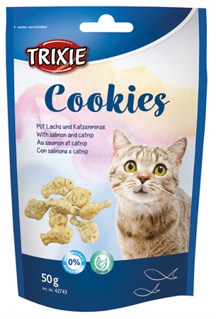 Cookies med lax och catnip, 50 g