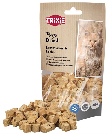 Frystorkad lammlever & lax, 25 g