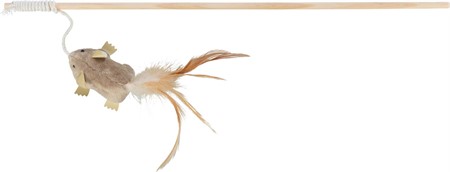 Kattvippa med plyschmus, catnip, 50 cm