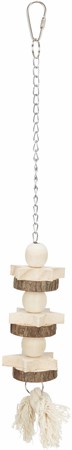 Träleksak med kedja/rep, 30 cm