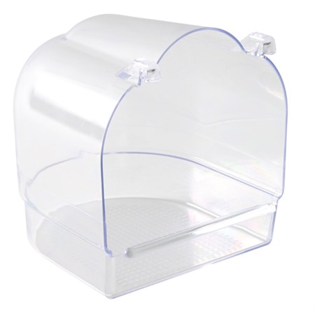 Fågelbad heltransparent 13x15x14 cm