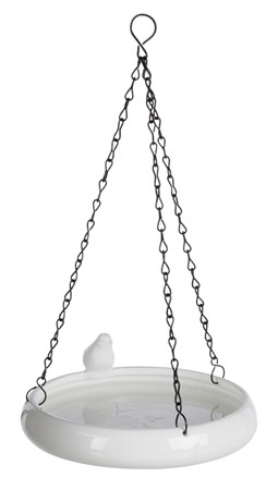 Vattenskål fågel hängande, keramik, 500 ml/ø 21 cm