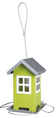 (BV)Vildfågelmatare, 1000 ml, 19 × h20 × 19 cm, grön/silver