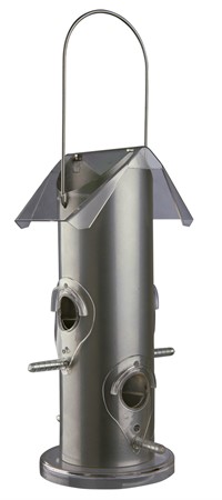 Vildfågelmatare, 14 × h25 × 14 cm, silver
