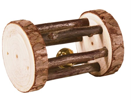 NL Gnagarrulle med bjällra, trä, 7x5 cm