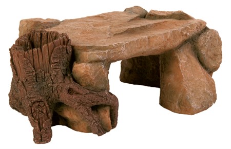 Akv/Terr. deko Klipp-platå m. rot 25x17x10 cm poly