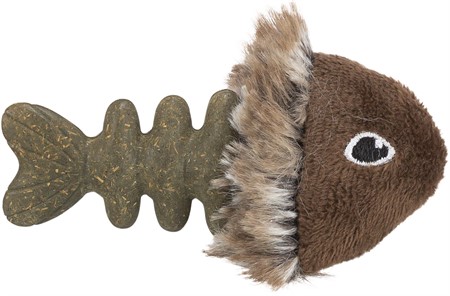 JP, Fisk, plysch, catnip, 9 cm