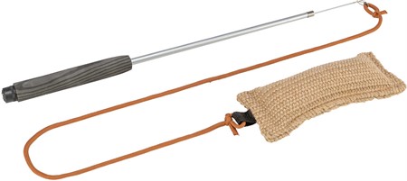 Jutedummy med pinne, 20 cm/2,30 m