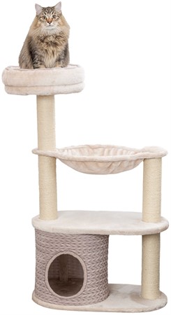 Klöspelare Alessia, 114 cm, ljusgrå/sand