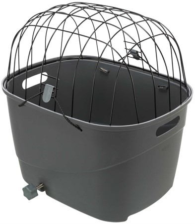 Cykelkorg för pakethållare, 36×47×46cm, grå, 6kg