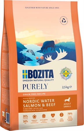 Bozita Purely Adult Small Salmon & Beef 2,5 kg