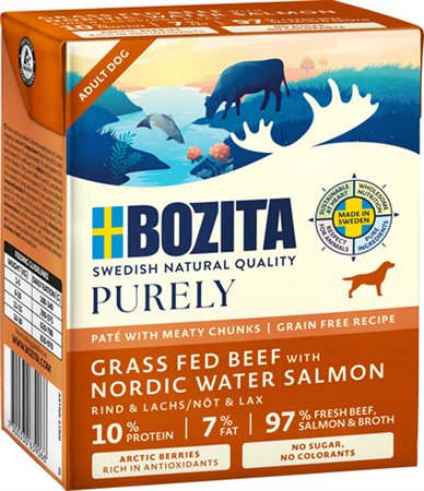Bozita Purely Tetra paté Beef/Salmon 370 g