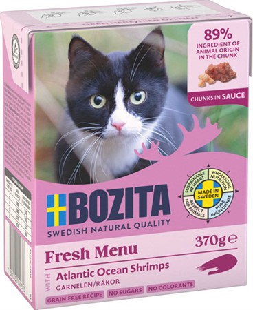 Bozita Katt Tetra Bitar i sås med Räkor 370 g