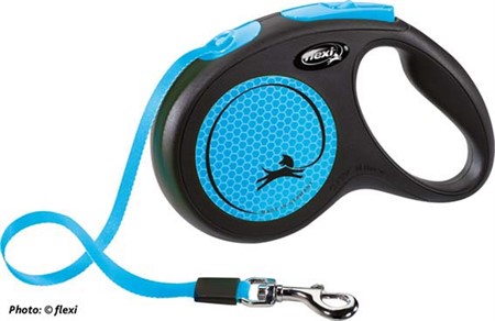 flexi New NEON, band, M: 5 m, neon blå