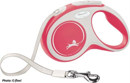 flexi New Comfort, band, S: 5 m, röd