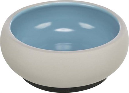 Skål, keramik/gummiring, 0.6 l/ø 14 cm