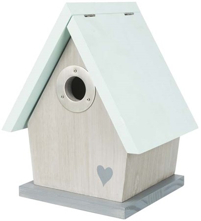 Fågelholk för hålhäckare, furu, 20 × h26 × 17cm/ø 3.2 cm