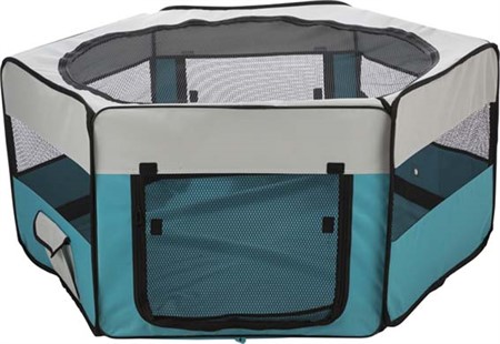 Utehage, nät/golv, marsvin, dvärgkaniner, polyester, ø 130 × 55 cm, tu