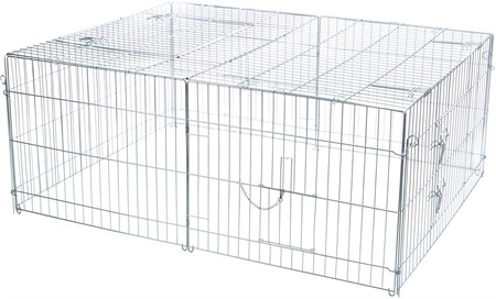 Utebur för gnagare galv. metall 144xh58x116 cm